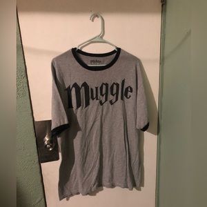 Hot topic size xl muggle tee shirt